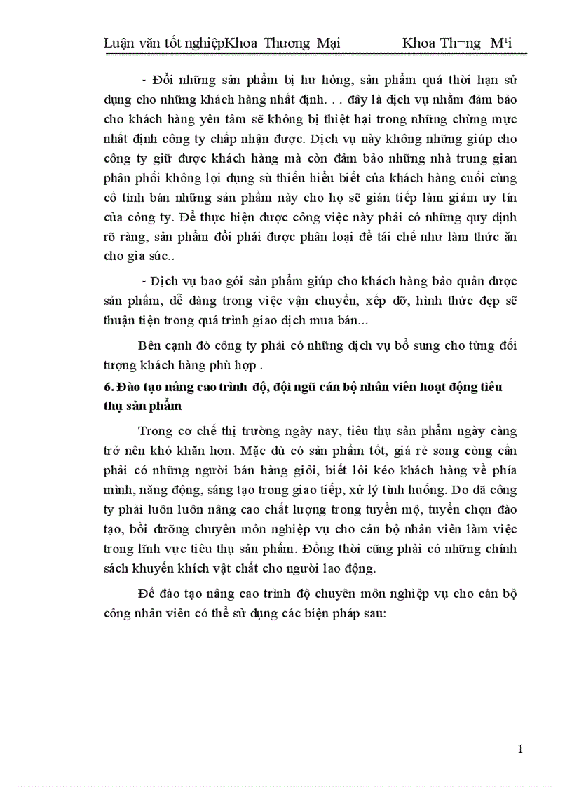 image for page Một số biện pháp đẩy mạnh hoạt động tiêu thụ sản phẩm ở công ty thực phẩm miền Bắc 1