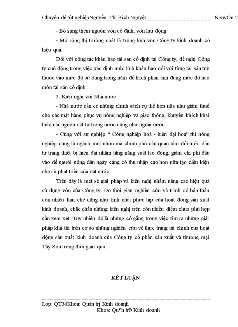 image for page Một số biện pháp nhằm nâng cao sử dụng vốn có hiệu quả tại Công ty cổ phần sản xuất và thương mại Tây Sơn 1