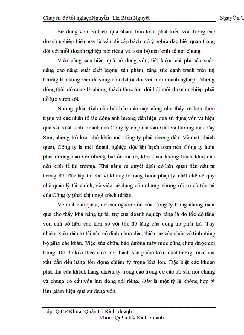 image for page Một số biện pháp nhằm nâng cao sử dụng vốn có hiệu quả tại Công ty cổ phần sản xuất và thương mại Tây Sơn 1