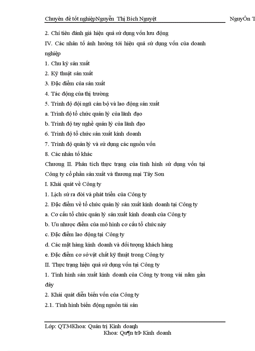 image for page Một số biện pháp nhằm nâng cao sử dụng vốn có hiệu quả tại Công ty cổ phần sản xuất và thương mại Tây Sơn 1