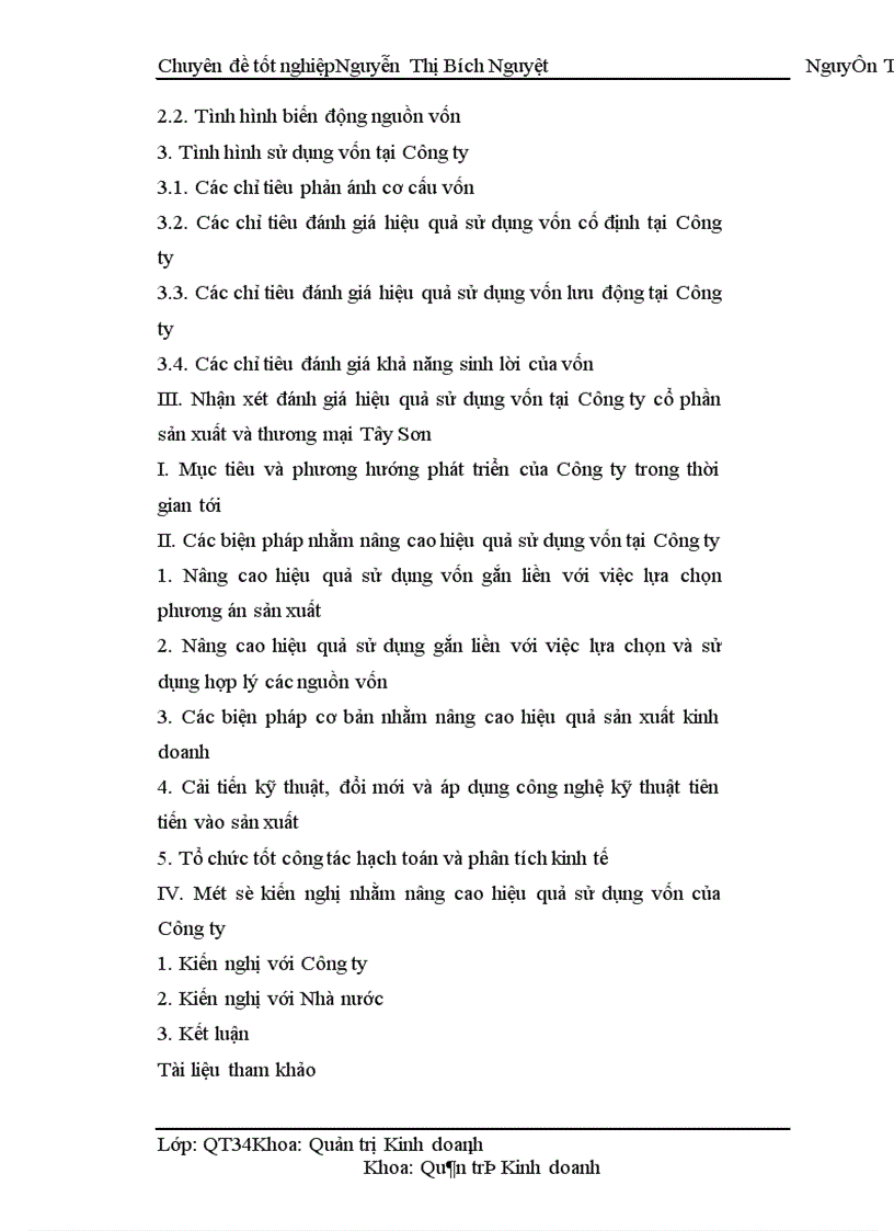 image for page Một số biện pháp nhằm nâng cao sử dụng vốn có hiệu quả tại Công ty cổ phần sản xuất và thương mại Tây Sơn 1