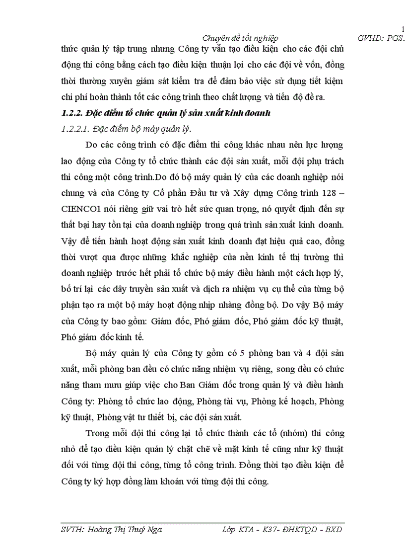 image for page Kế toán chi phí sản xuất và tính giá thành sản phẩm xây lắp tại Công ty cổ phần đầu tư và xây dựng công trình 128 CIenco1