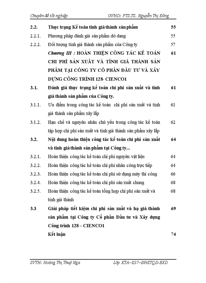 image for page Kế toán chi phí sản xuất và tính giá thành sản phẩm xây lắp tại Công ty cổ phần đầu tư và xây dựng công trình 128 CIenco1