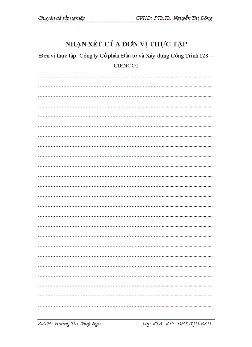 image for page Kế toán chi phí sản xuất và tính giá thành sản phẩm xây lắp tại Công ty cổ phần đầu tư và xây dựng công trình 128 CIenco1