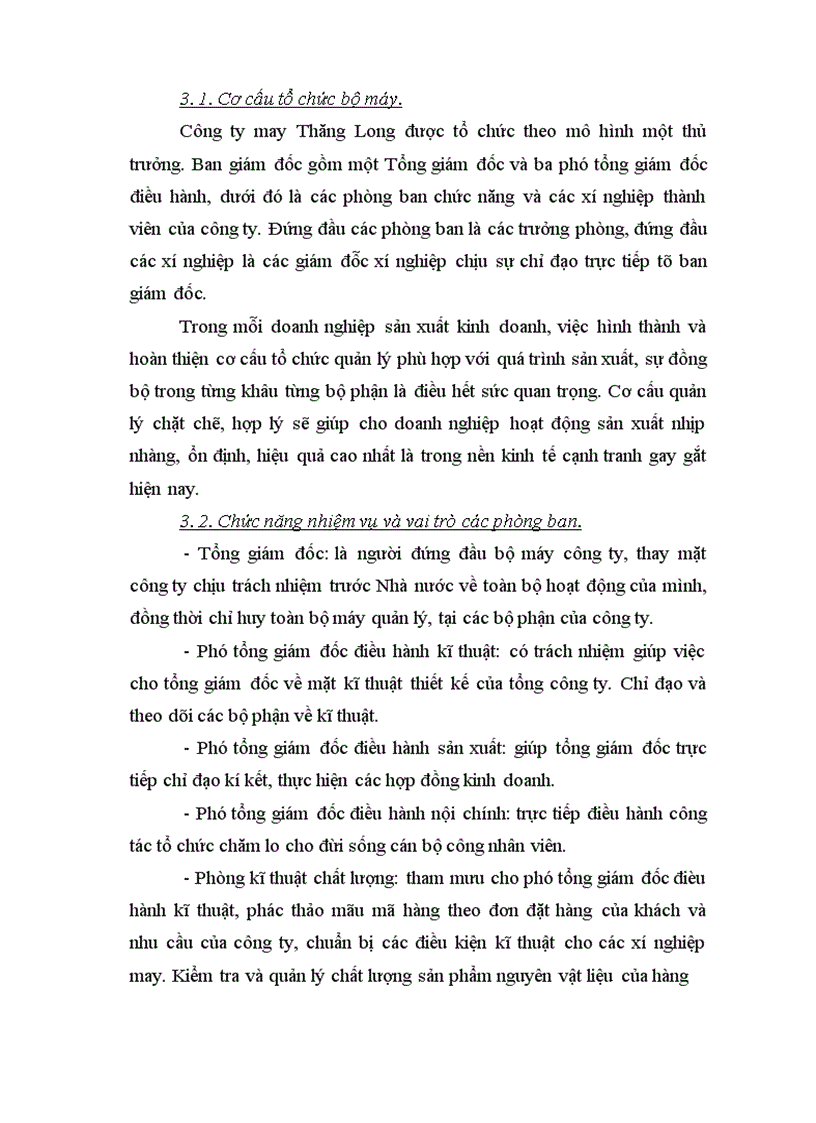 image for page Báo cáo thực tập tổng hợp của Công ty may Thăng Long Xí nghiệp I