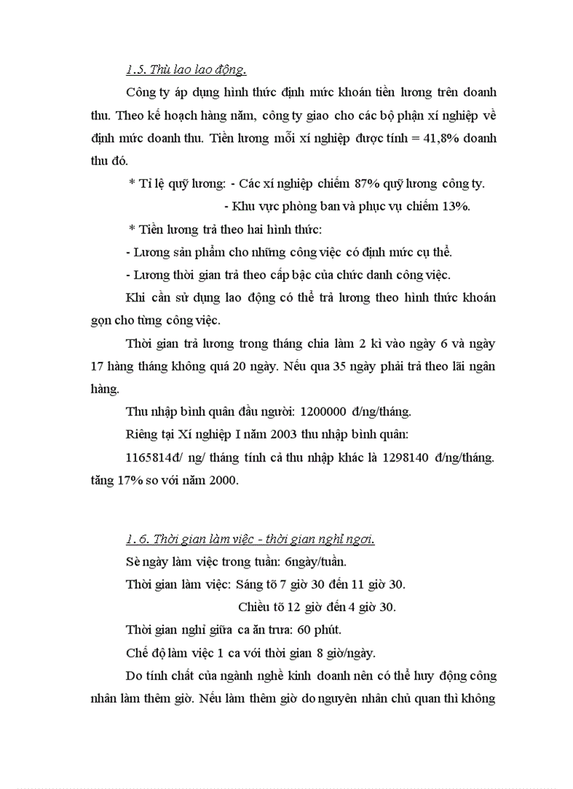 image for page Báo cáo thực tập tổng hợp của Công ty may Thăng Long Xí nghiệp I