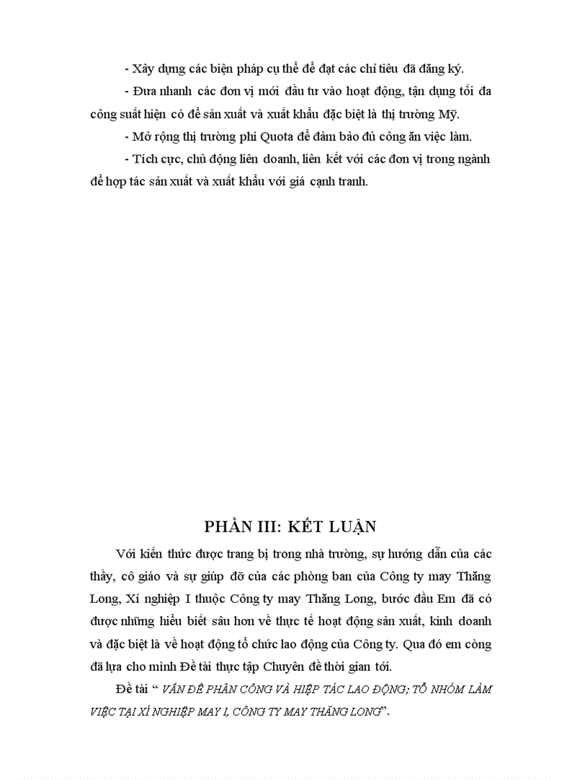 image for page Báo cáo thực tập tổng hợp của Công ty may Thăng Long Xí nghiệp I