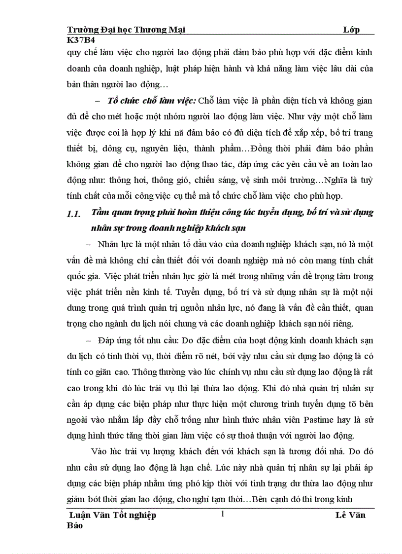 image for page Hoàn thiện công tác tuyển dụng bố trí và sử dụng nhân sự tại công ty khách sạn du lịch Kim Liên