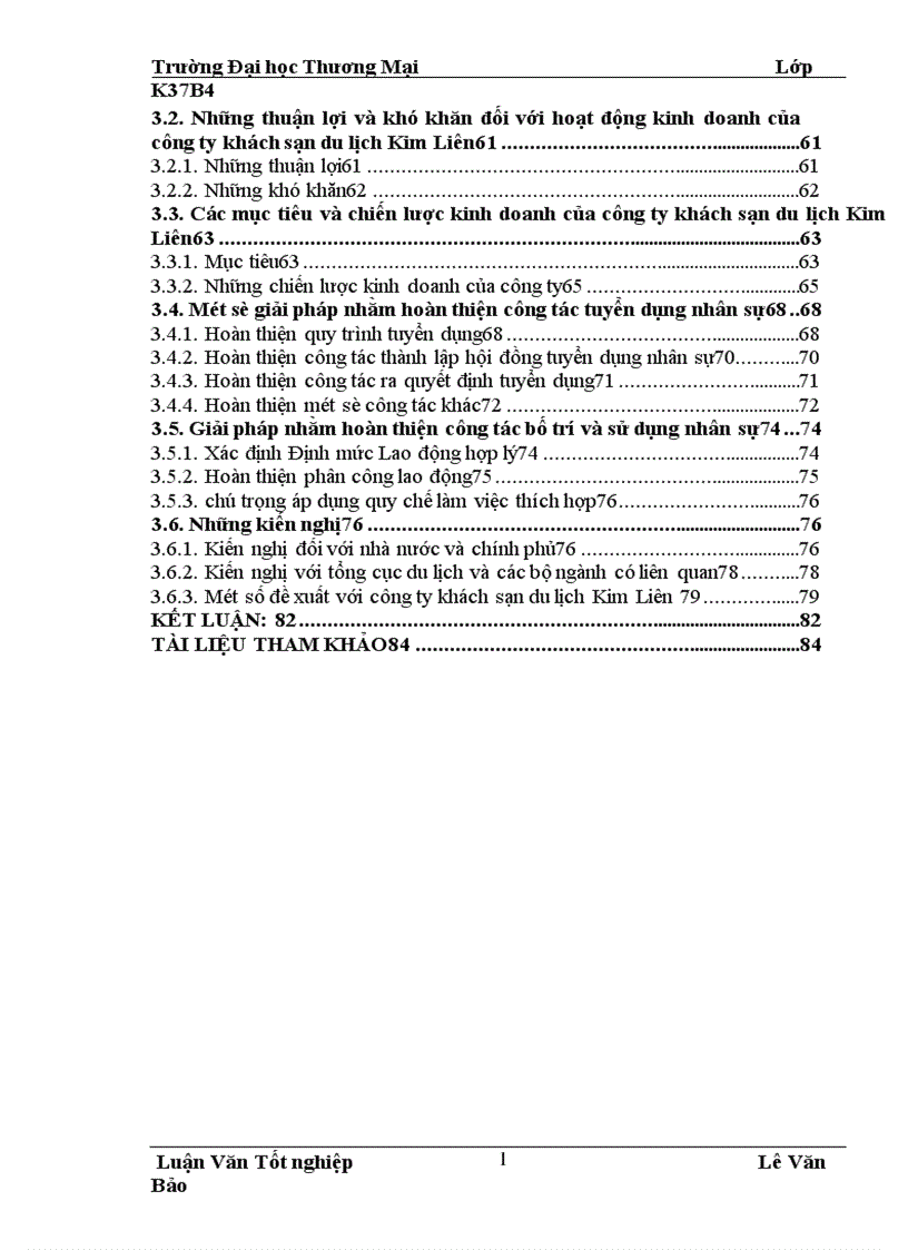 image for page Hoàn thiện công tác tuyển dụng bố trí và sử dụng nhân sự tại công ty khách sạn du lịch Kim Liên