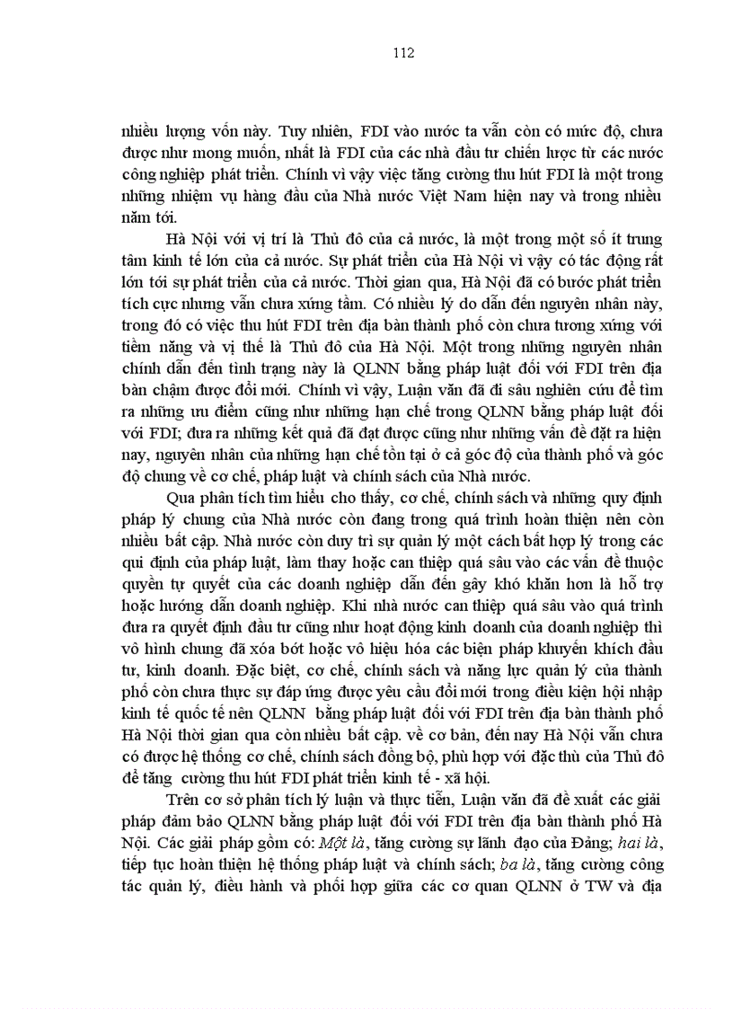 image for page Quản lý nhà nước bằng pháp luật đối với đầu tư trực tiếp nước ngoài trên địa bàn thành phố Hà Nội