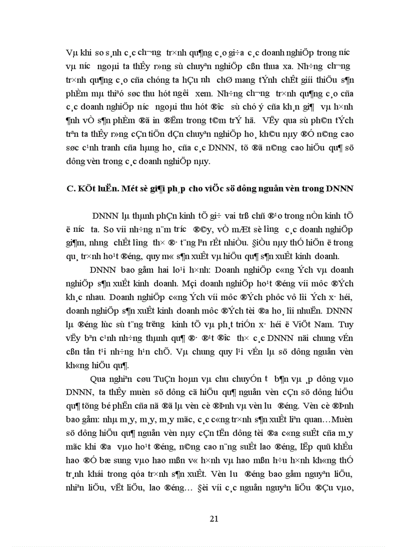 image for page Lý luận tuần hoàn và chu chuyển tư bản với việc sử dụng có hiệu quả các nguồn vốn trong doanh nghiệp của nhà nước 1