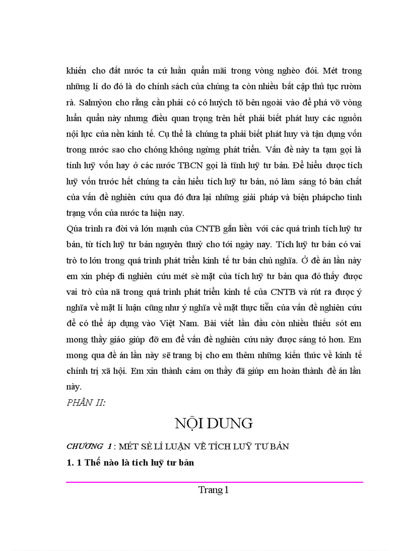 image for page Vai trò của tích luỹ tư bản trong quá trình hình thành và phát triển kinh tế tư bản chủ nghĩa 1
