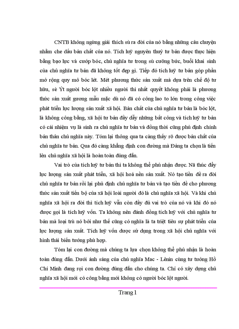 image for page Vai trò của tích luỹ tư bản trong quá trình hình thành và phát triển kinh tế tư bản chủ nghĩa 1