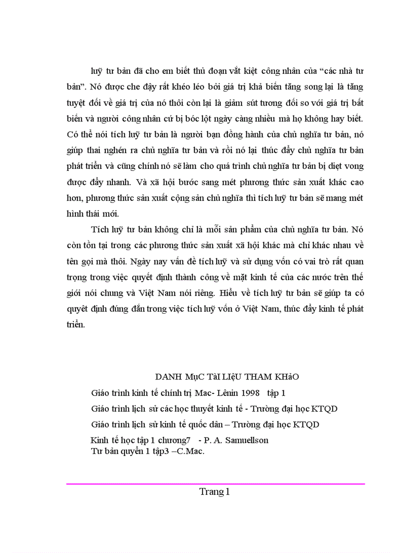 image for page Vai trò của tích luỹ tư bản trong quá trình hình thành và phát triển kinh tế tư bản chủ nghĩa 1