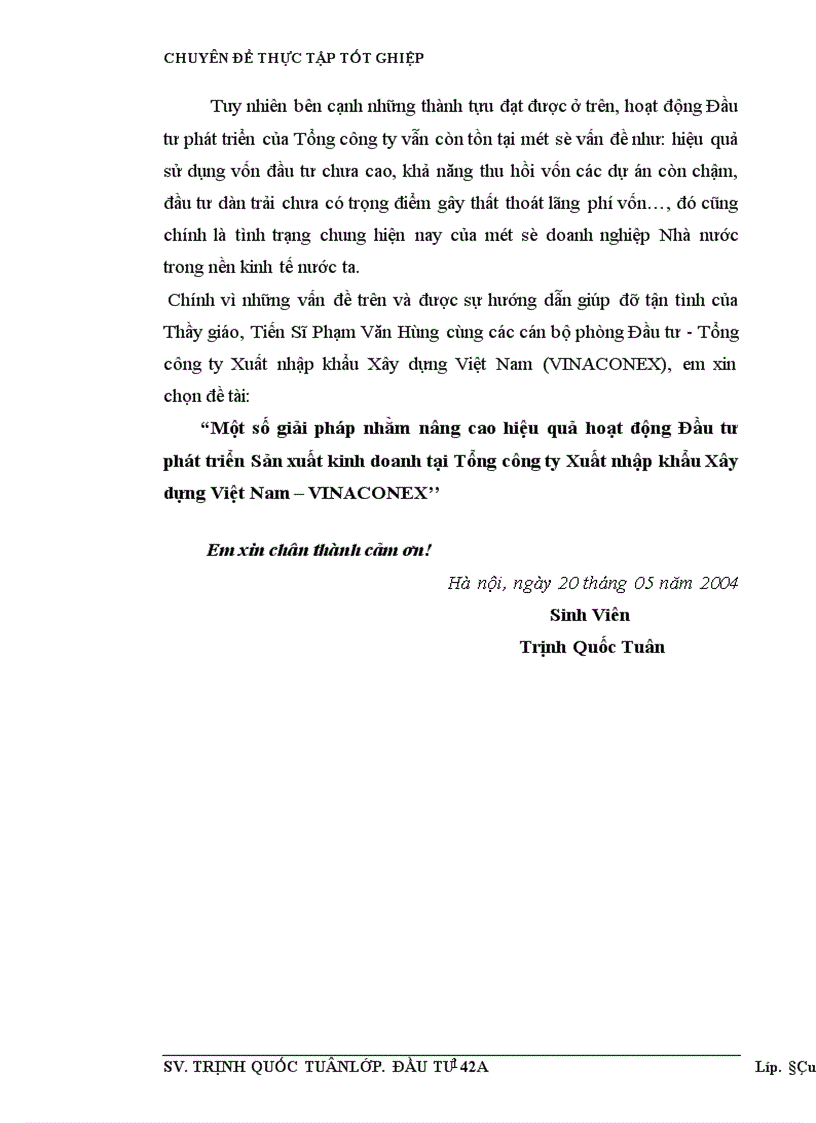 image for page Một số giải pháp nhằm nâng cao hiệu quả hoạt động Đầu tư phát triển Sản xuất kinh doanh tại Tổng công ty Xuất nhập khẩu Xây dựng Việt Nam VINACONEX 1