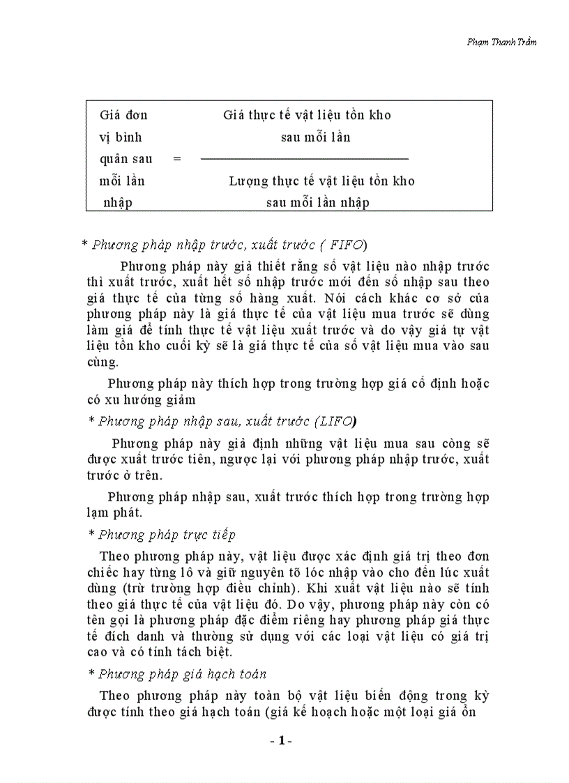 image for page Hạch toán kế toán vật liệu tại Công ty TNHH Bảo Yến 1