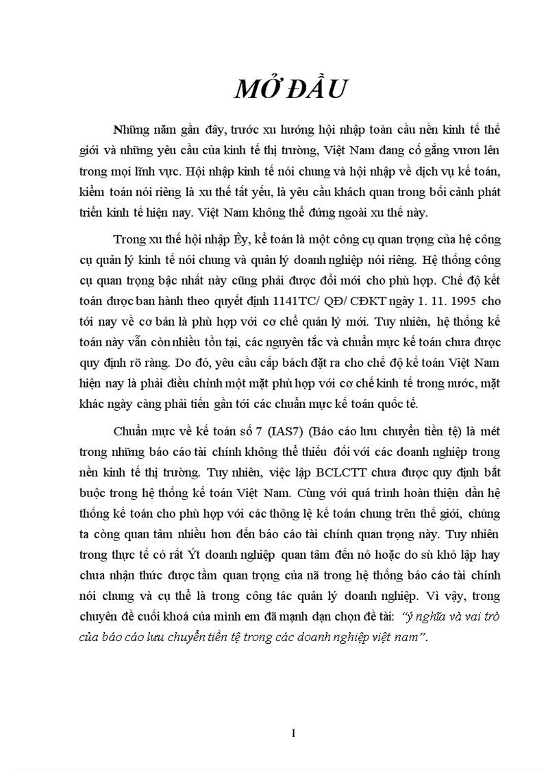 image for page Ý nghĩa và vai trò của báo cáo lưu chuyển tiền tệ trong các doanh nghiệp Việt Nam