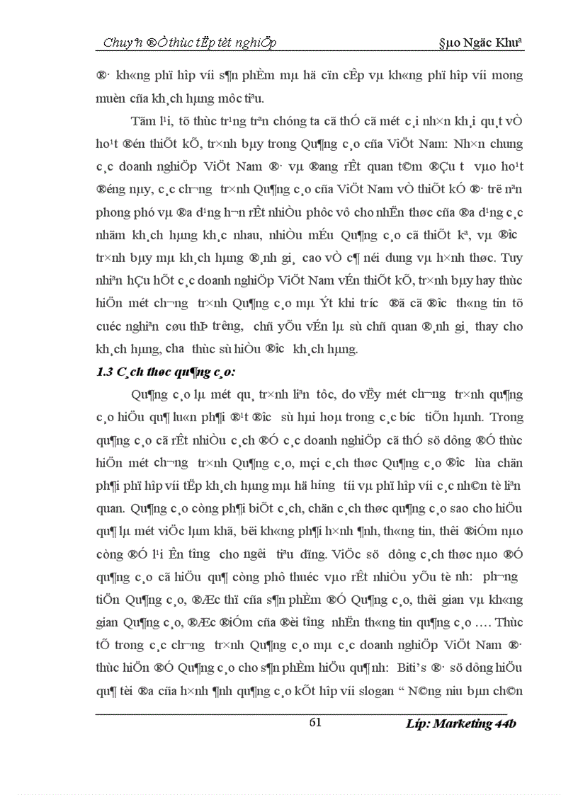 image for page Hoàn thiện chiến lược quảng cáo của Tổng công ty Bia Rượu Nước giải Khát Hà Nội 1