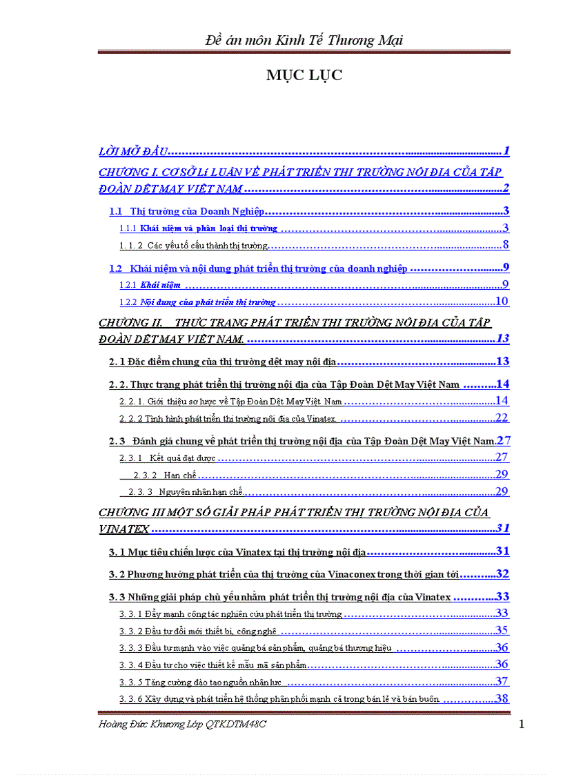 image for page Phát triển thị trường nội địa của Tập Đoàn Dệt May Việt Nam Vinatex