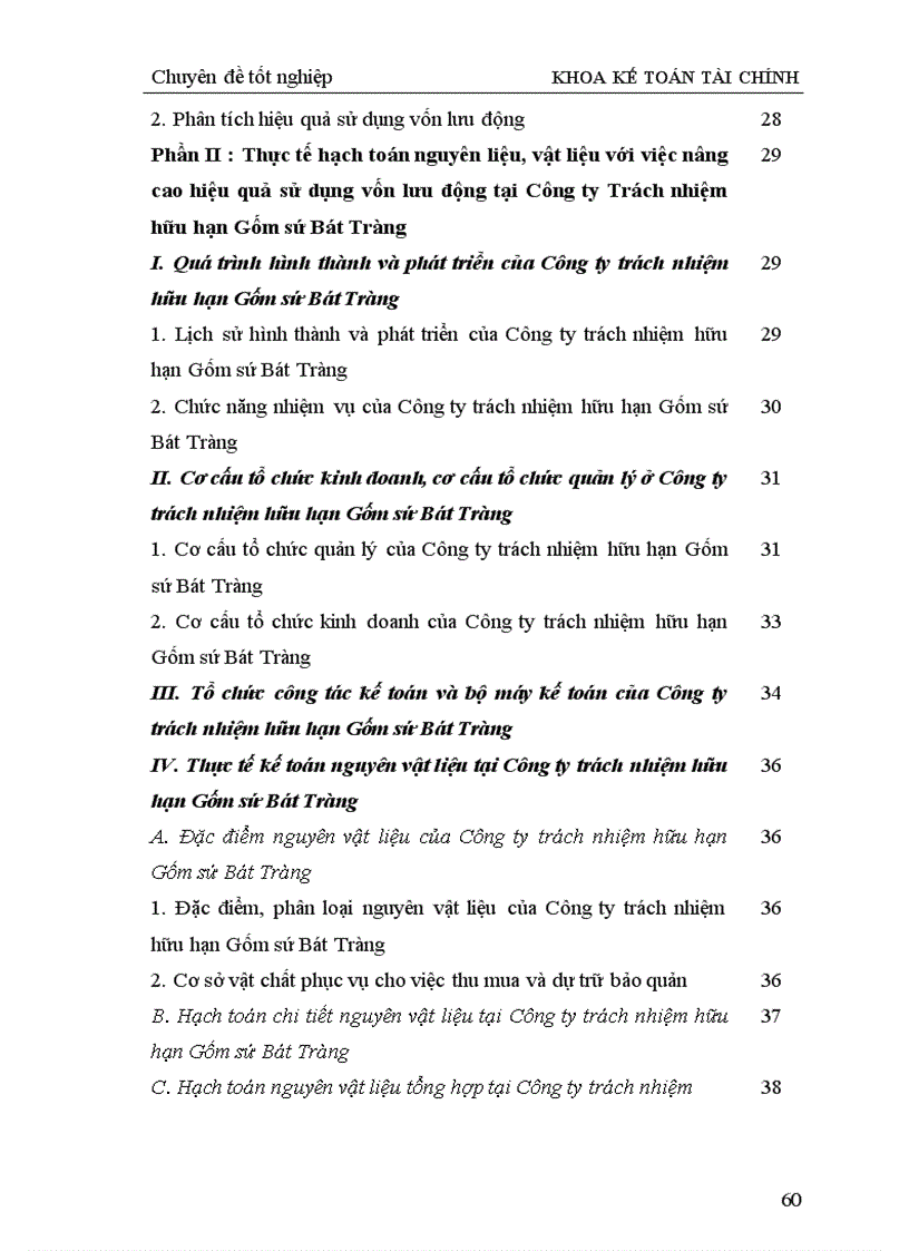 image for page Hoàn thiện hạch toán nguyên liệu vật liệu với việc nâng cao hiệu quả sử dụng vốn lưu động trong sản xuất kinh doanh tại Công ty trách nhiệm hữu hạn Gốm sứ Bát Tràng 1