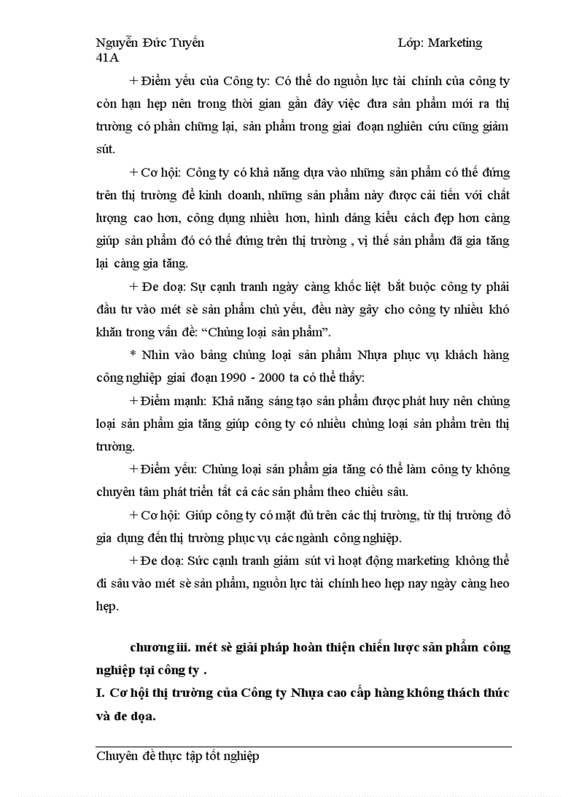 image for page Chiến lược sản phẩm cho khách hàng công nghiệp tại Công ty Nhựa cao cấp Hàng Không 1