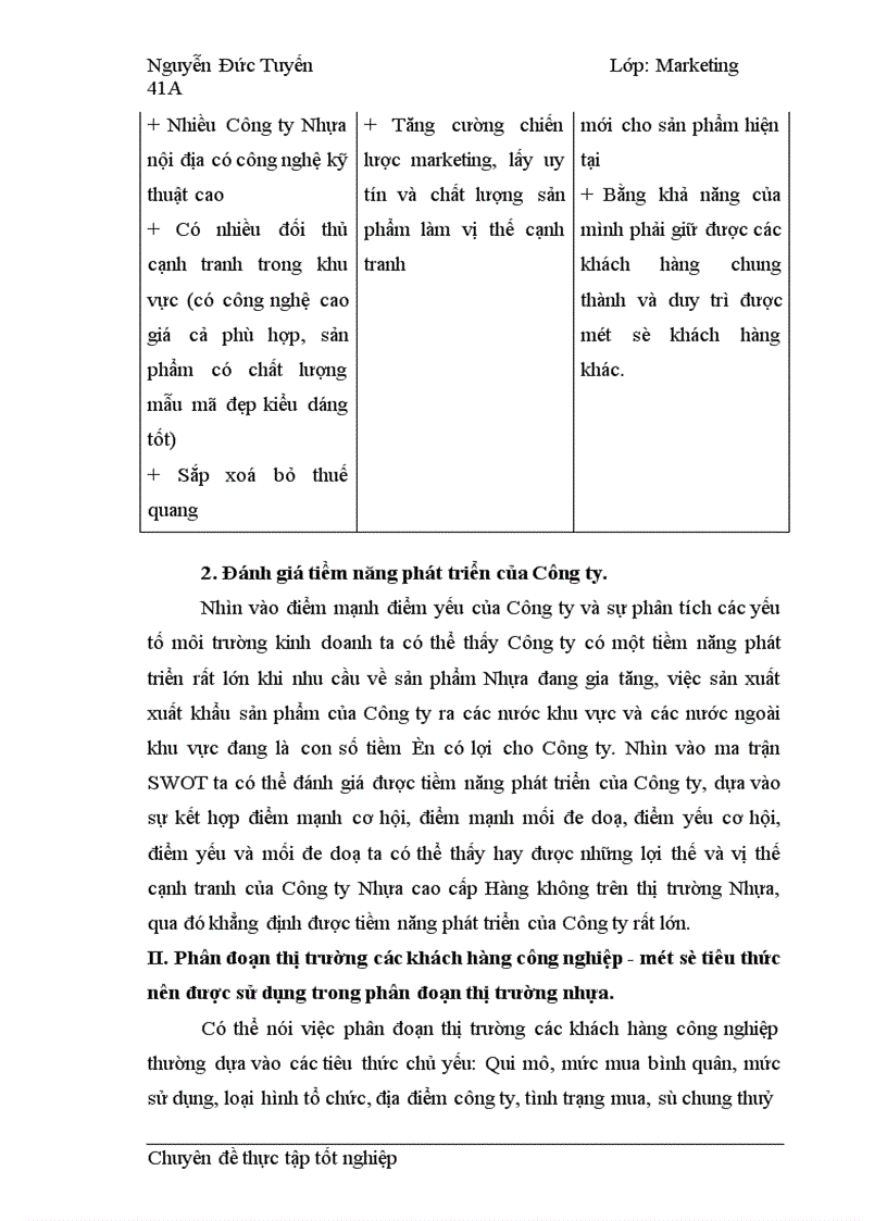 image for page Chiến lược sản phẩm cho khách hàng công nghiệp tại Công ty Nhựa cao cấp Hàng Không 1