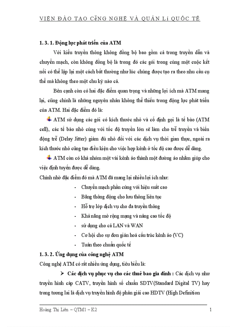 image for page Một số mô hình mạng đường trục ứng dụng công nghệ ATM