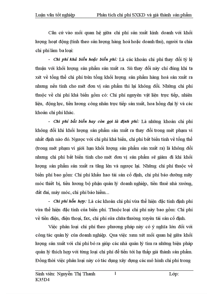 image for page Phân tích tình hình thực hiện chi phí sản xuất kinh doanh và giá thành sản phẩm và các biện pháp góp phần tiết kiệm chi phí tại Công ty giầy Thăng Long