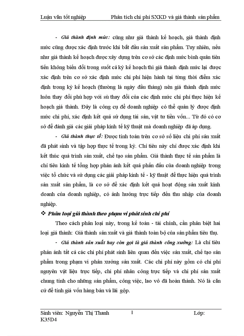image for page Phân tích tình hình thực hiện chi phí sản xuất kinh doanh và giá thành sản phẩm và các biện pháp góp phần tiết kiệm chi phí tại Công ty giầy Thăng Long