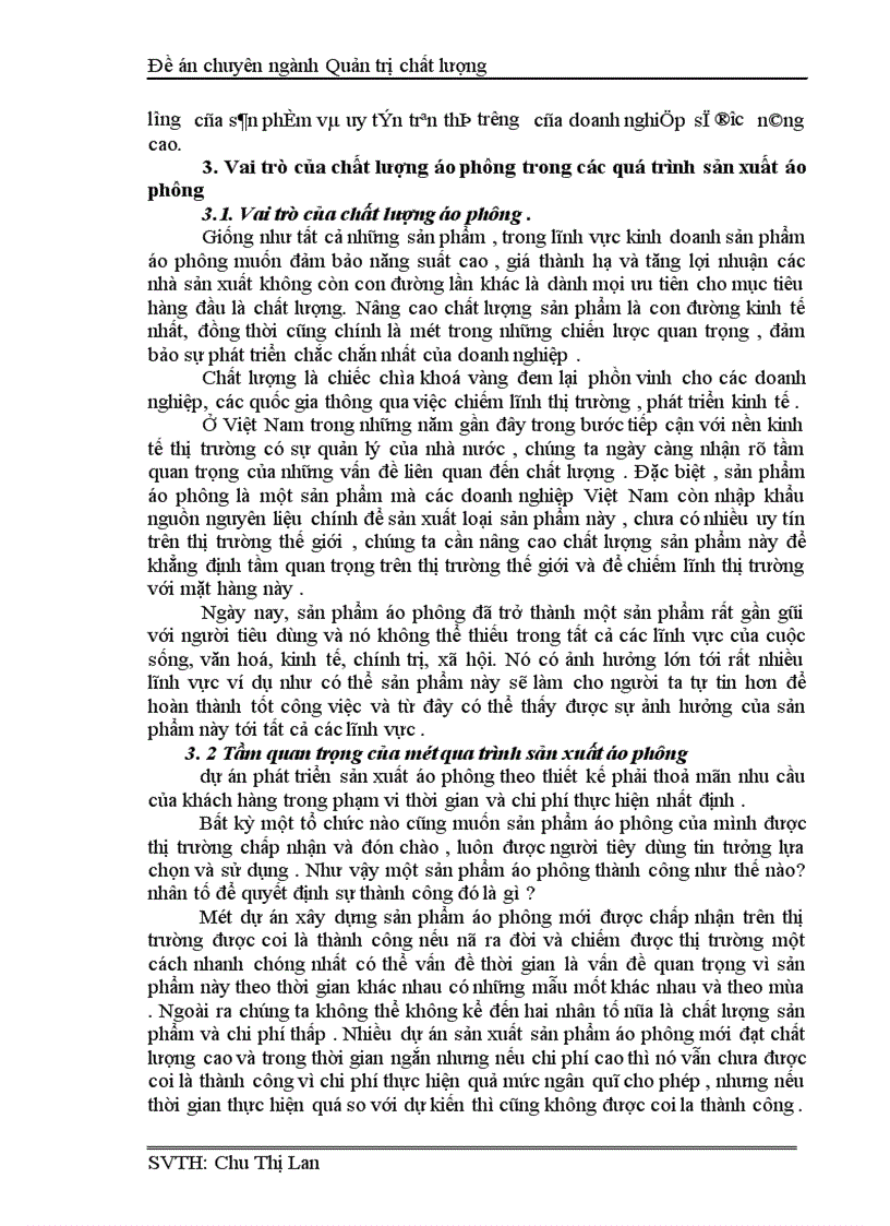 image for page Nghiên cứu khảo sát tình hình chất lượng sản phẩm áo phông tại Tổng công ty may Việt Nam 1