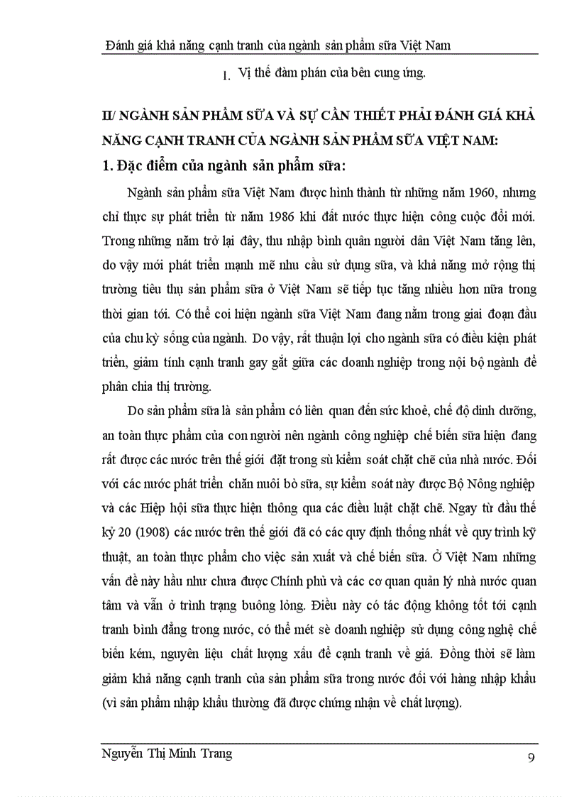 image for page Đánh giá khả năng cạnh tranh của ngành sản phẩm sữa Việt Nam