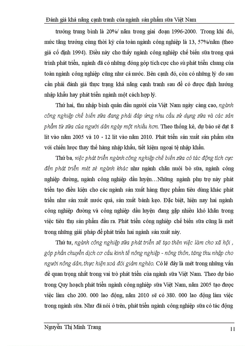 image for page Đánh giá khả năng cạnh tranh của ngành sản phẩm sữa Việt Nam