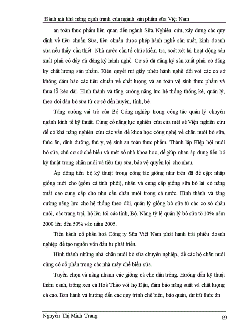 image for page Đánh giá khả năng cạnh tranh của ngành sản phẩm sữa Việt Nam