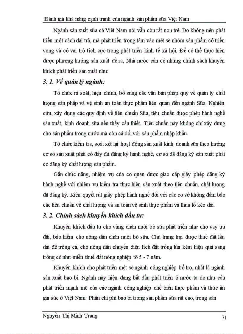 image for page Đánh giá khả năng cạnh tranh của ngành sản phẩm sữa Việt Nam