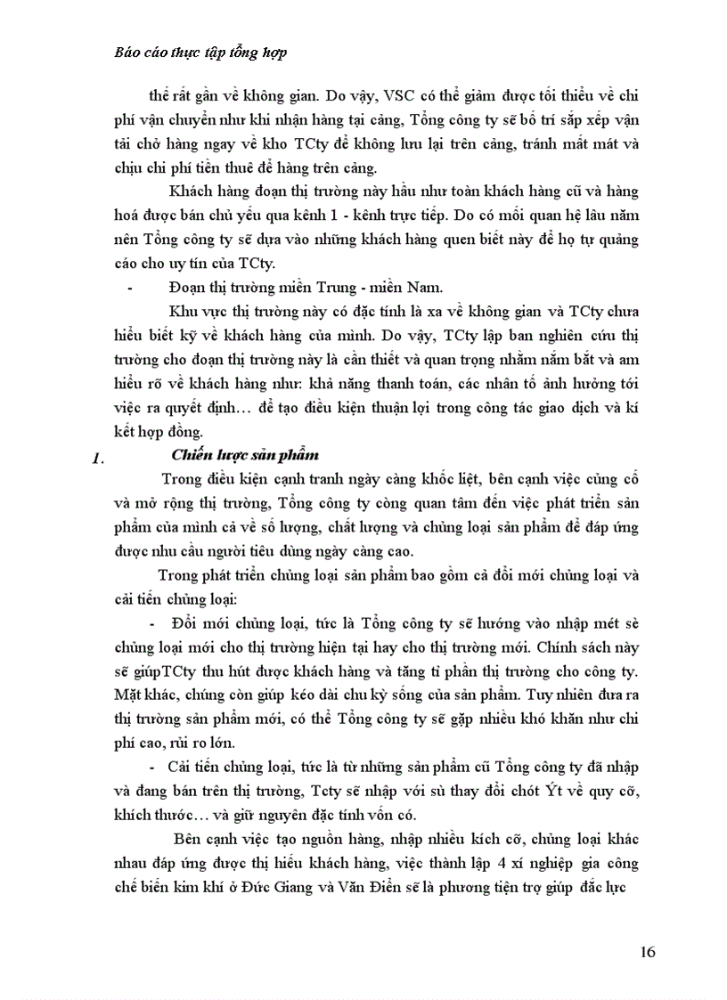 image for page Báo cáo thực tập tổng hợp tổng công ty thép việt nam