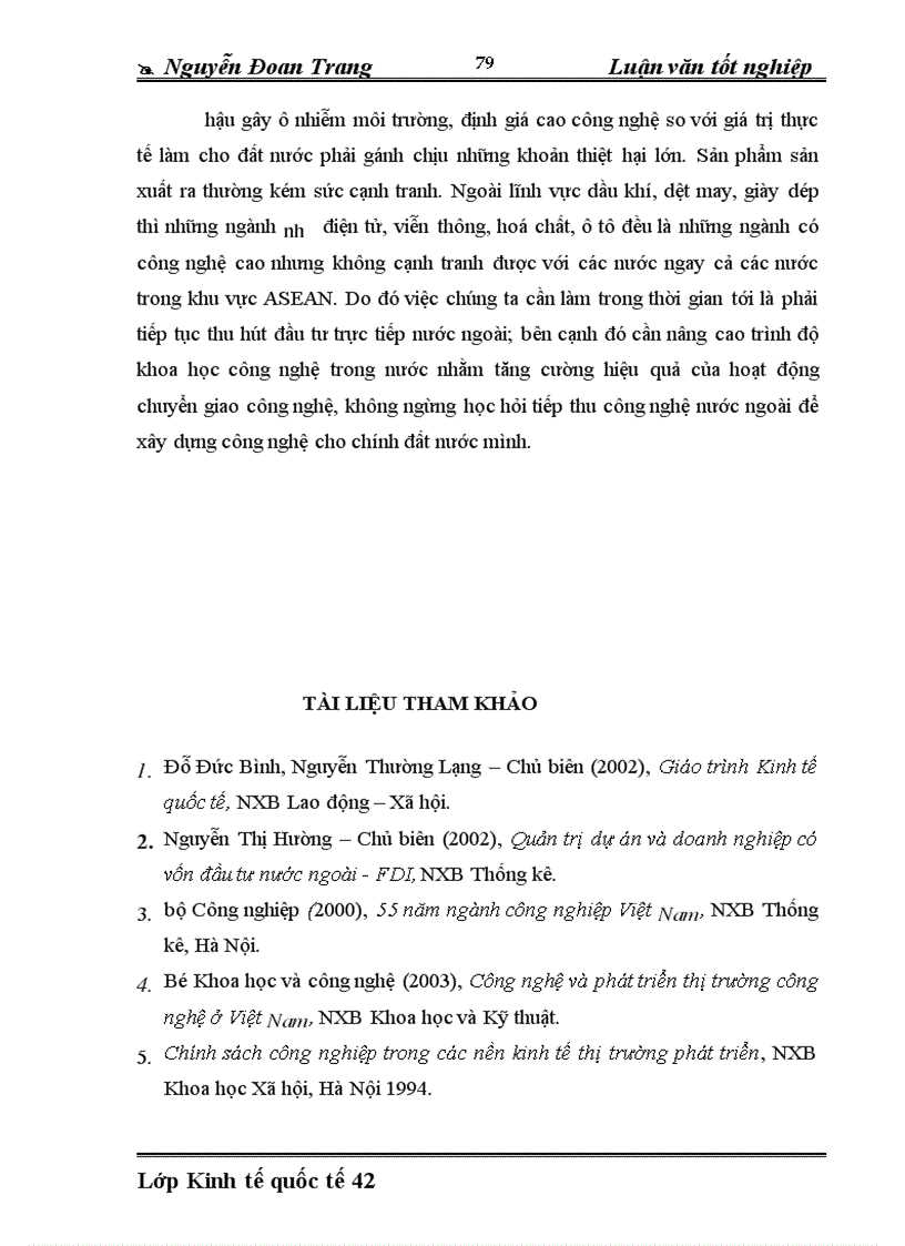image for page Chuyển giao công nghệ thông qua các dự án FDI Thực trạng và giải pháp