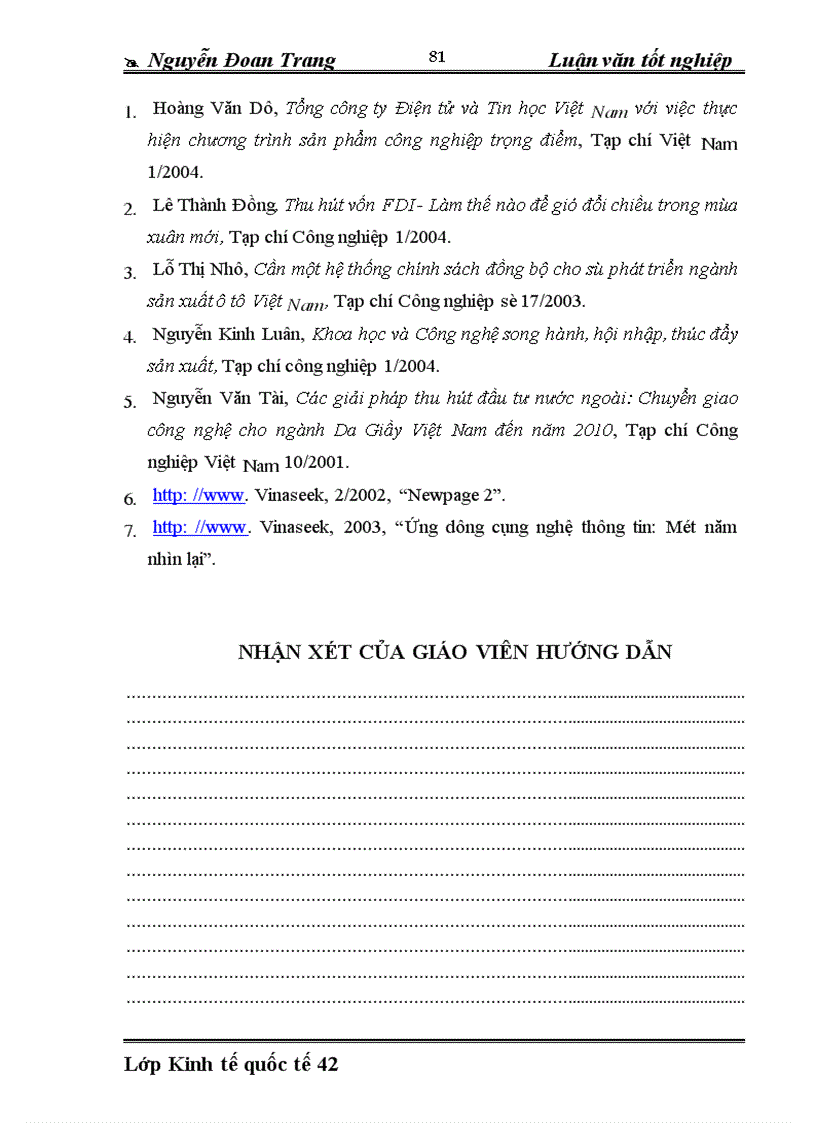 image for page Chuyển giao công nghệ thông qua các dự án FDI Thực trạng và giải pháp