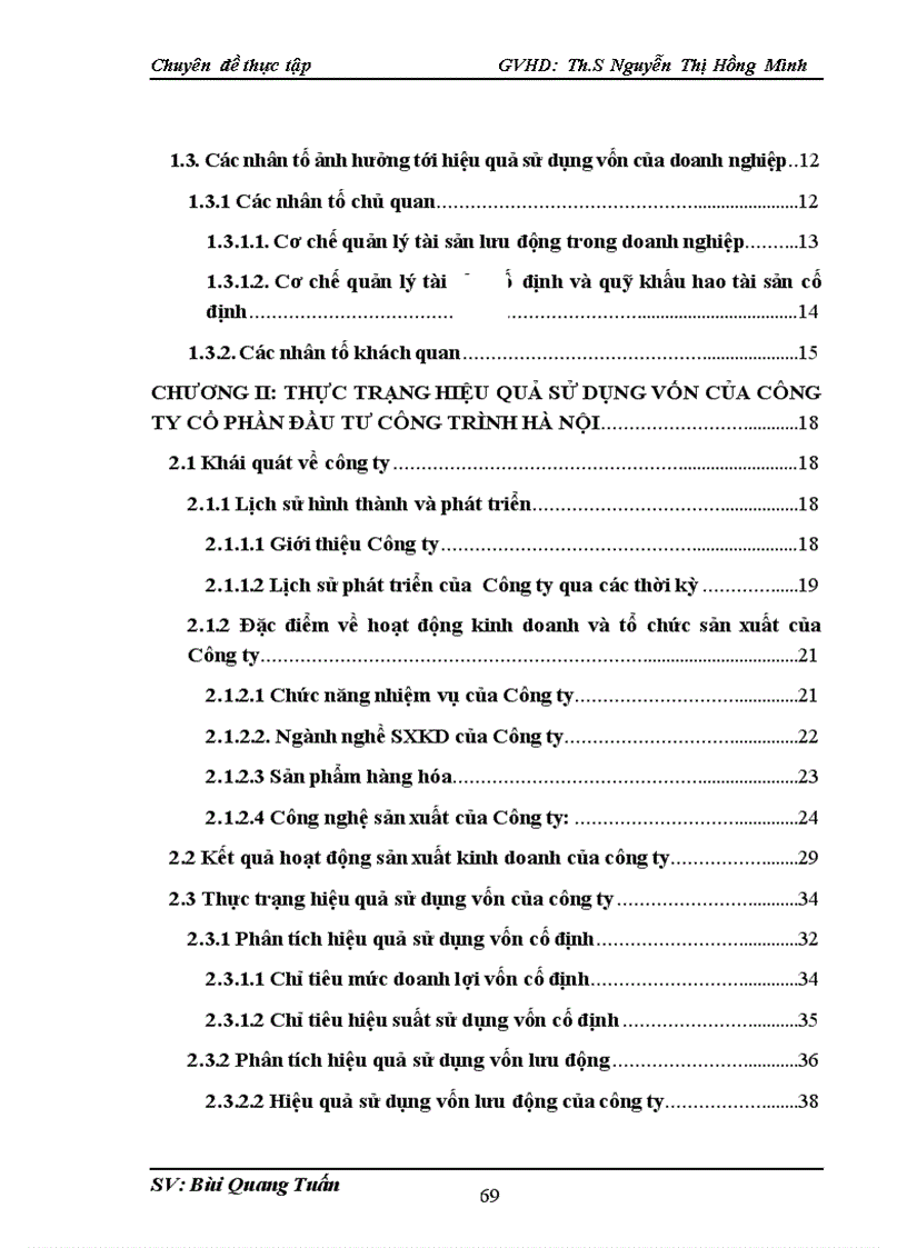 image for page Nâng cao hiệu quả sử dụng vốn kinh doanh ở Công ty cổ phần đầu tư công trình Hà Nội