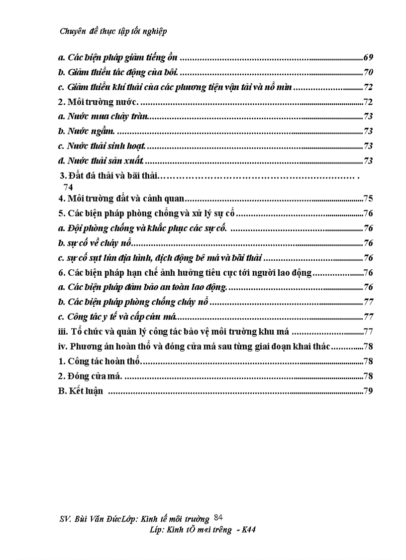 image for page Phân tích những tác động môi trường và đánh giá hiệu quả kinh tế môi trường của dự án cải tạo mở rộng khai thác kinh doanh than mỏ than Cọc Sáu 1