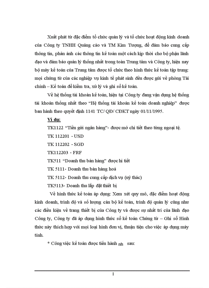 image for page Tiền lương và các khoản trích theo lương tại Công ty TNHH Quảng cáo và TM Kim Tượng 1