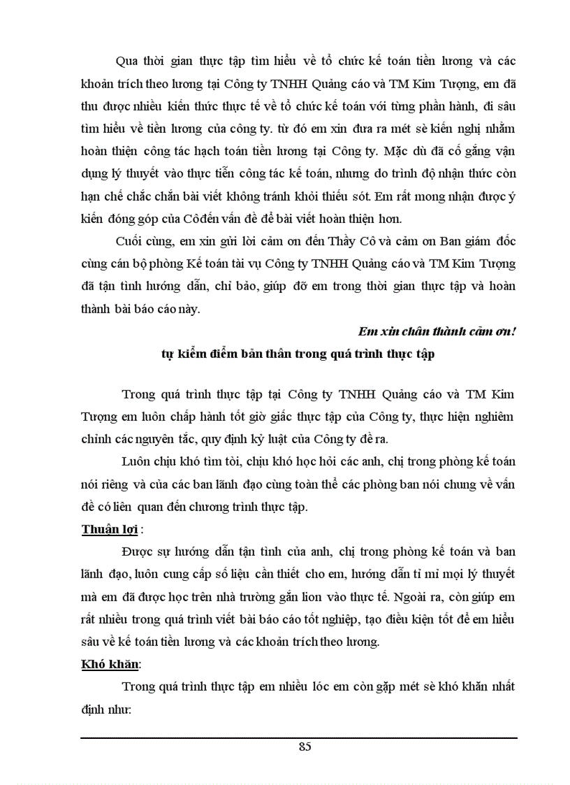 image for page Tiền lương và các khoản trích theo lương tại Công ty TNHH Quảng cáo và TM Kim Tượng 1