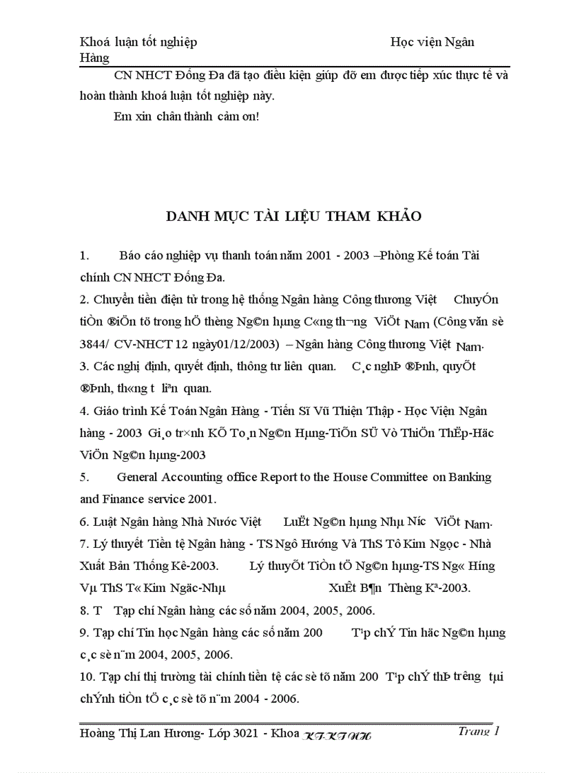 image for page Giải pháp nhằm nâng cao chất lượng công tác thanh toán chuyển tiền điện tử tại Chi nhánh Ngân hàng Công thương Đống Đa Hà Nội 1