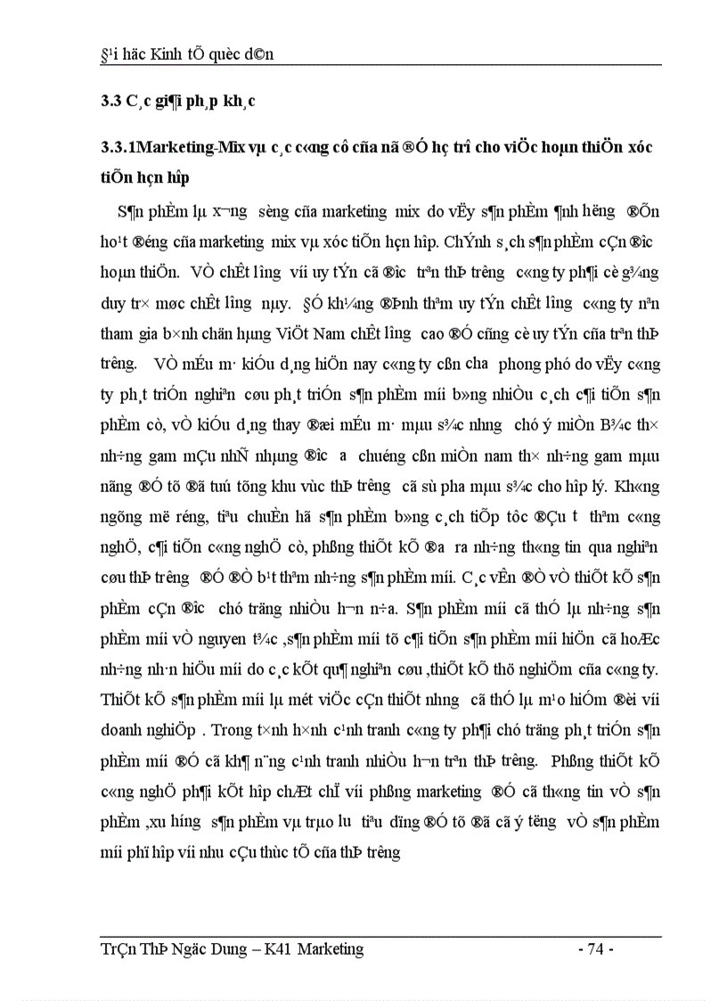 image for page Thực trạng thực hiện chính sách xúc tiến hỗn hợp của công ty nhựa cao cấp Hàng không