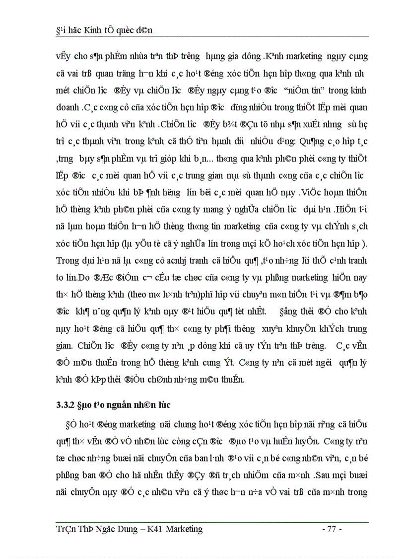 image for page Thực trạng thực hiện chính sách xúc tiến hỗn hợp của công ty nhựa cao cấp Hàng không