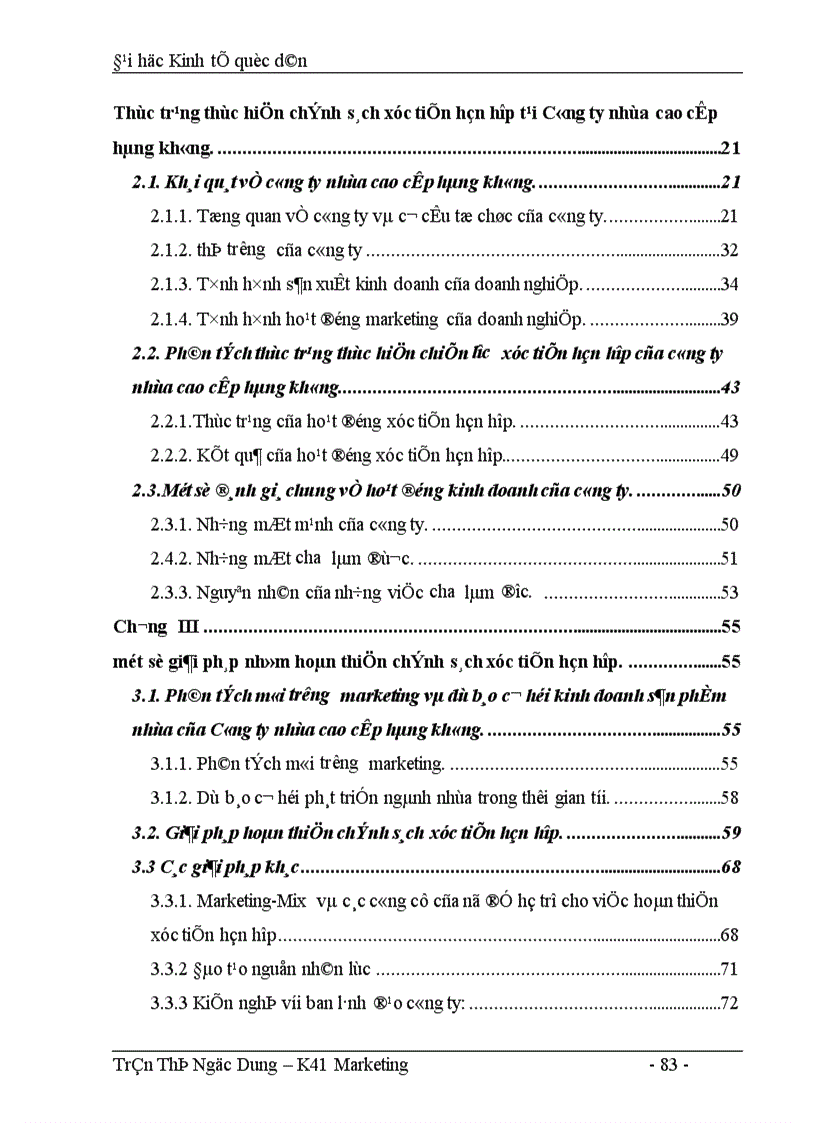image for page Thực trạng thực hiện chính sách xúc tiến hỗn hợp của công ty nhựa cao cấp Hàng không