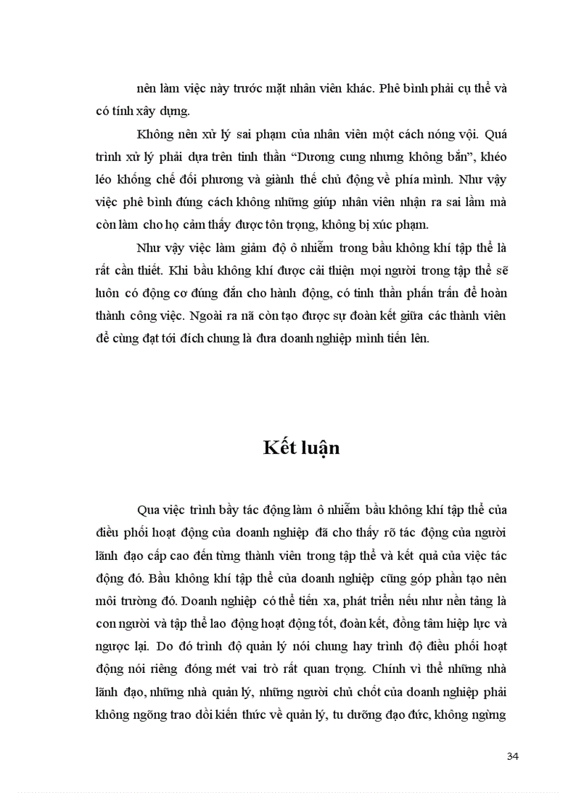 image for page Trình bày tác động làm ô nhiễm bầu không khí tập thể của điều phối hoạt động của doanh nghiệp yếu kém 1
