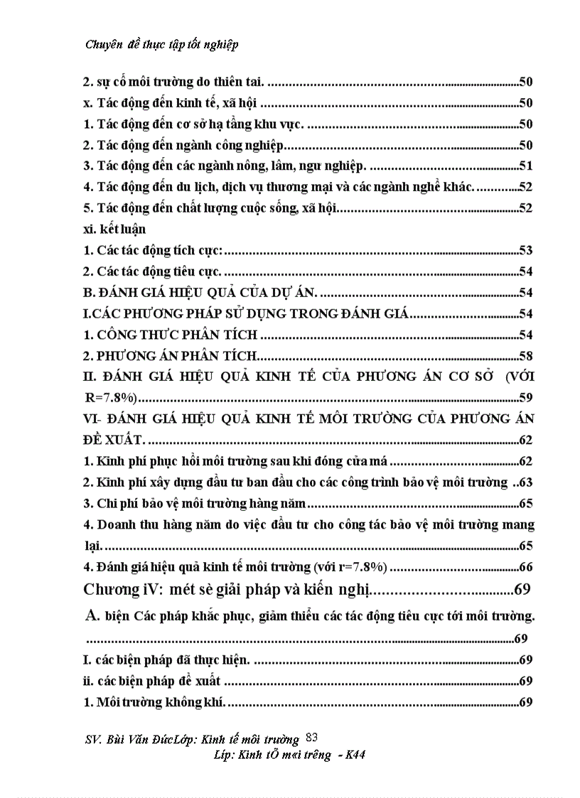 image for page Phân tích những tác động môi trường và đánh giá hiệu quả kinh tế môi trường của dự án cải tạo mở rộng khai thác kinh doanh than mỏ than Cọc Sáu 1