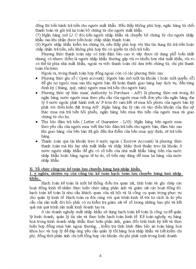 image for page phương hướng hoàn thiện quá trình hạch toán nghiệp vụ lưu chuyển hàng nhập khẩu ở công ty dịch vụ kỹ thuật và xuất nhập khẩu techsimex
