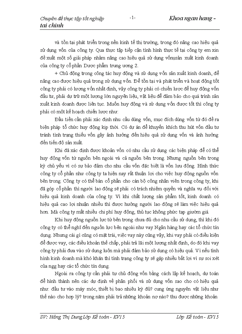 image for page Phân tích tình hình tài chính với việc nâng cao hiệu quả sử dụng vốn tại Công ty Cổ phần Dược phẩm Trung ương 2