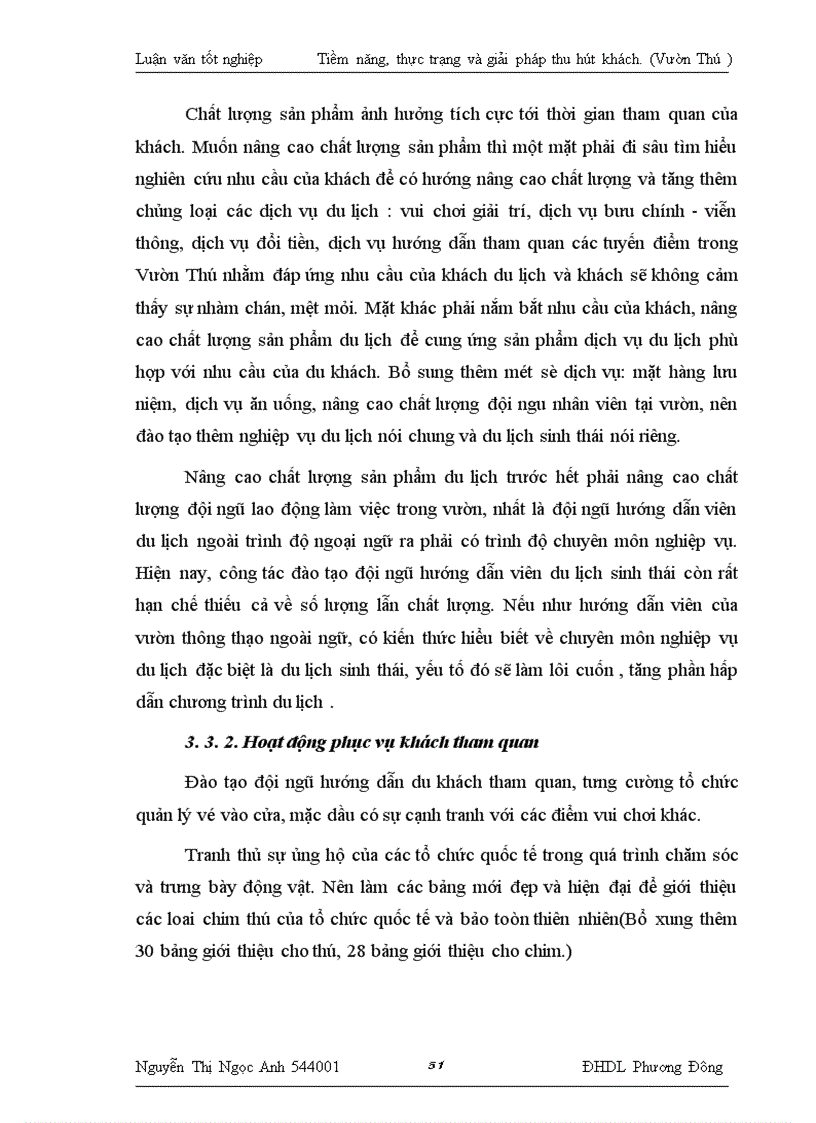 image for page tiềm năng du lịch và khả năng thu hút khách tham quan của Vươờn Thú Hà Nội